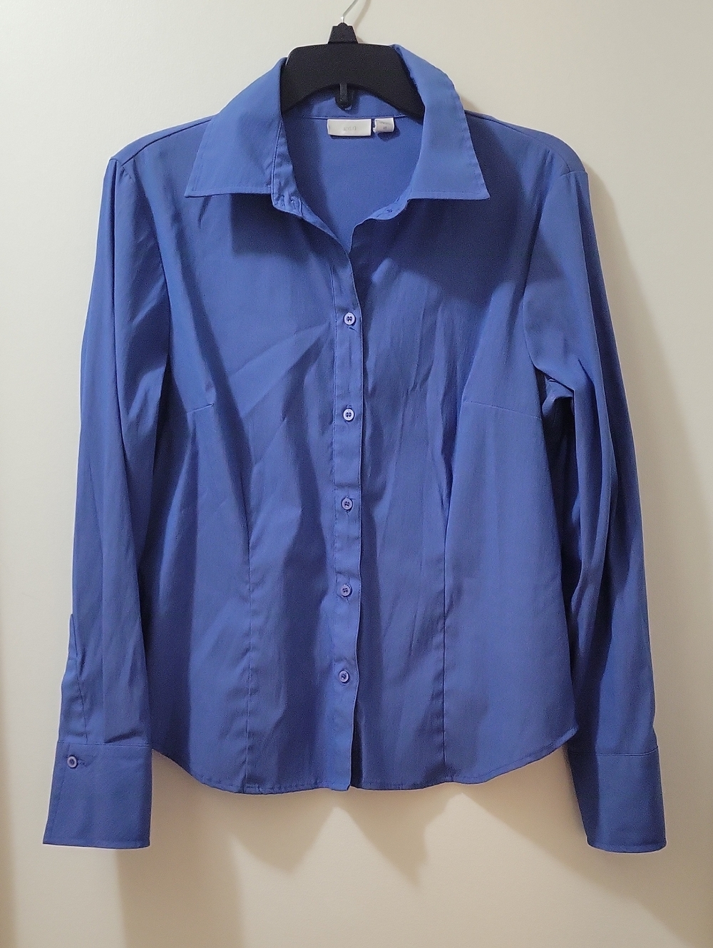 Apt. 9 Women's Royal Blue Button-Up Dress Shirt